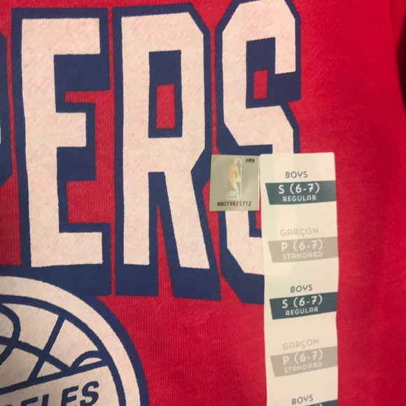 Los Angeles Clippers NBA sweatshirt boys S/P 6-7 - Picture 3 of 4